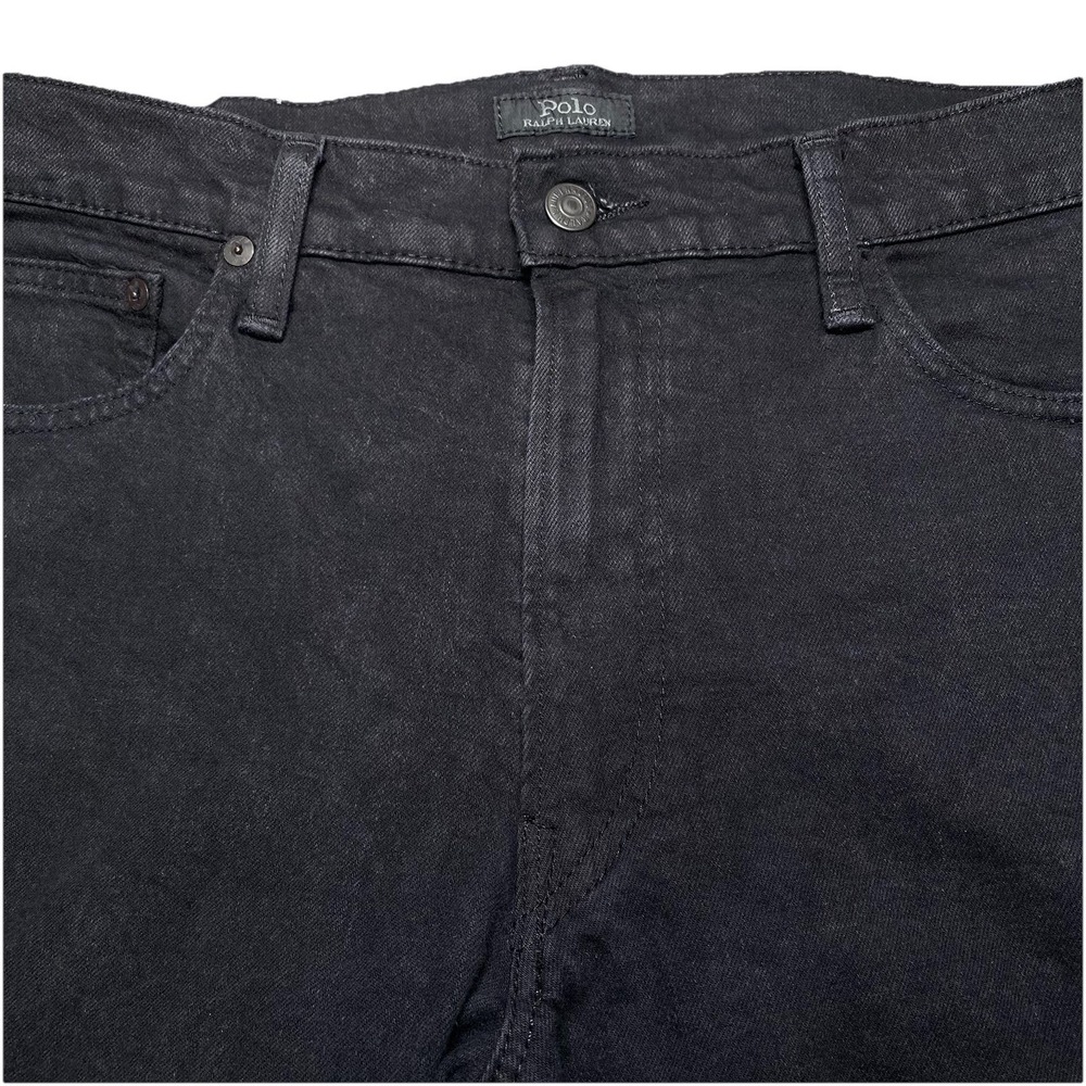 Polo Ralph Lauren Sullivan Slim Straight Jeans Size 36x30 (37x31.5) Black Wash
